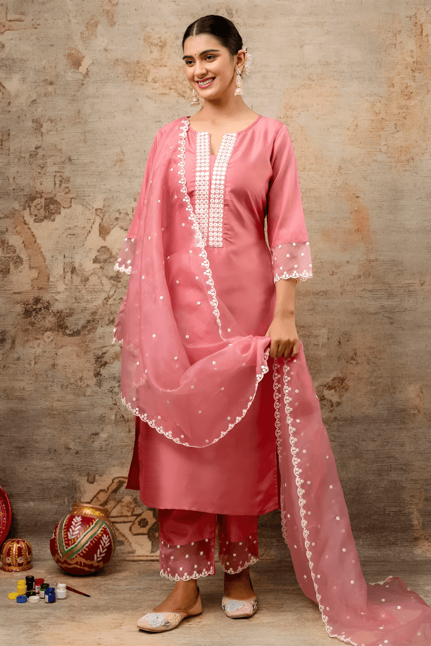 Embroidered Straight-Cut Kurti in Cyprus